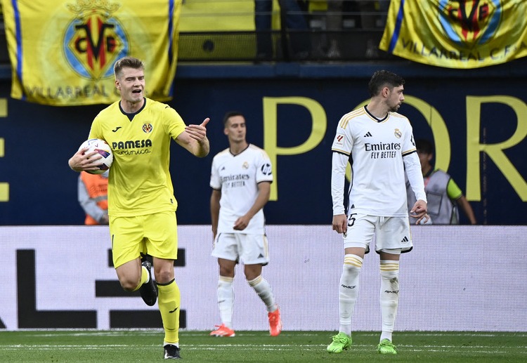 Alexander Sorloth has scored four goals in 17 minutes during Villarreal's La Liga match against Real Madrid